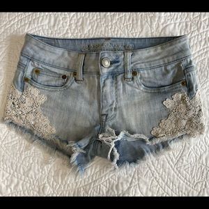 Denim shorts